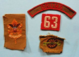 4 Vtg.  Boy Scouts Of America Bsa 1st Class Rank Patch Insignia Badge And Others