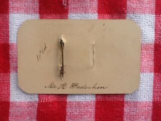 1864 Abraham Lincoln Presidential Campaign Badge/Pin - Union Eagle/Flag - GEM CDV 12