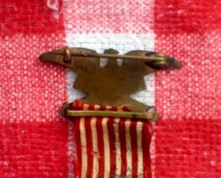 1864 Abraham Lincoln Presidential Campaign Badge/Pin - Union Eagle/Flag - GEM CDV 6