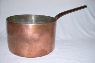 Antique Handmade Copper 7.  25 Qt.  