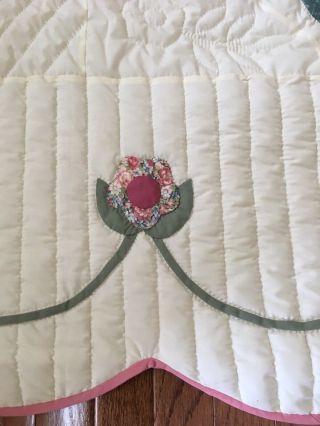 Handmade Amish Quilt - Lancaster - Queen Hand quilted 108x100 7