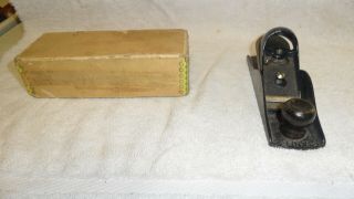 STANLEY 220 BLOCK PLANE.  I BELIEVE UN - WITH LABELED BOX 2