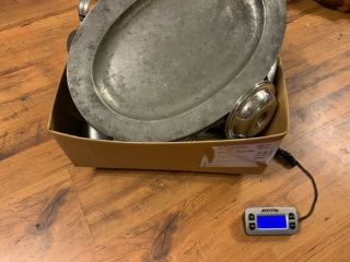 21 Pounds 13.  6 Ounces Of Pewter For Scrap Melting Reloading Crafts Casting Etc