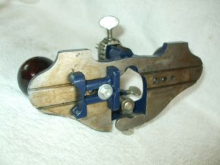 RECORD No 071 HAND ROUTER PLANE WITH FENCE & 4 CUTTERS IN 2