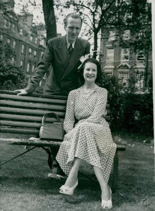Prince Georg Of Denmark And His Fiancée - Vintage Photo
