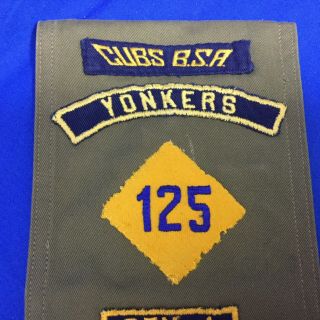 Boy Scout Merit Badge Sash 26 Merit Badges,  Pins,  Yonkers BGS,  Camp Collins 4