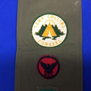 Boy Scout Merit Badge Sash 26 Merit Badges,  Pins,  Yonkers BGS,  Camp Collins 6