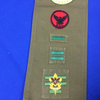Boy Scout Merit Badge Sash 26 Merit Badges,  Pins,  Yonkers BGS,  Camp Collins 7