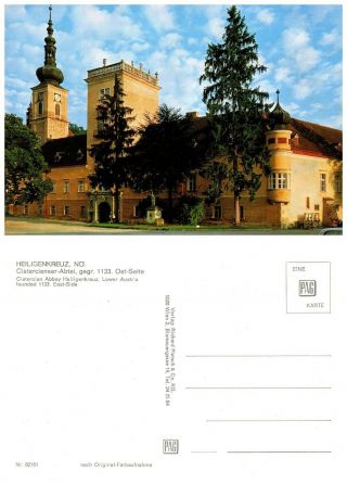 Austria Postcard Heiligenkreuz Abbey,  Cistercian Monastery (a14)