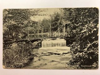 Postcard Maplewood Pa - Swimming Pool And Water Falls