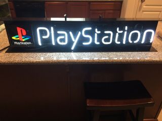Sony Play Station Neon Illuminated Lighted Sign (1990s)