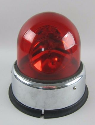 Federal Sign and Signal Corporation Beacon Ray RED GLASS Dome Model 17 12V 4