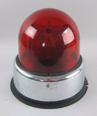 Federal Sign and Signal Corporation Beacon Ray RED GLASS Dome Model 17 12V 5