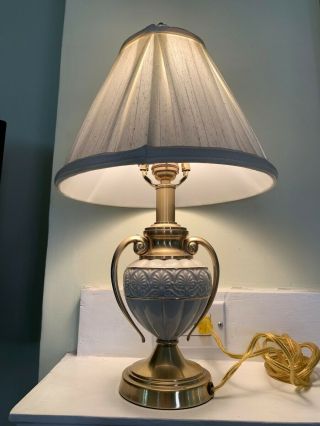 Quoizel Lenox Porcelain Brass Table Lamp 19 "