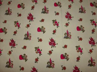 Tablecloth 56 by 85 Strawberries Blossoms Cherries Picnic Festival Vintage 3