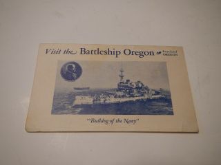Postcard: Battleship Oregon - Portland,  Oregon