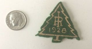 Vintage 1928 Camp Irondale Boy Scout Felt Patch Green/gold St.  Louis Counci Bsa