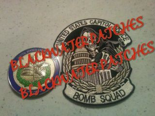 Washington Dc Police Patch And Challenge Coin Federal Sheriff Skull Bomb Squad