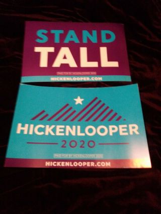 John Hickenlooper President Candidate Campaign Poster Sign Rally Collectible