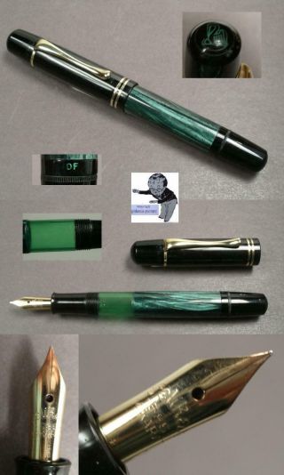 Pelikan 100 N Fountain Pen With Rare Df Manifold Nib 1940ties