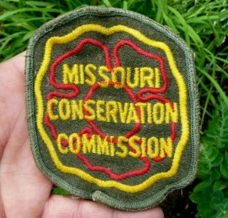 Missouri State Conservation Commission Fisheries Fish Game Warden Patch Old Real