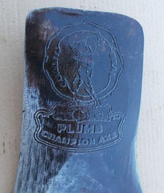 Plumb Champion Quality Seal Embossed Lumberjack Star Logo Single Bit Axe 3.  5 lbs 2