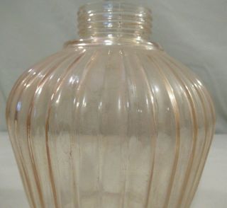 Vintage Mid Century Modern Tension Pole Light Lamp Glass Globe Shades set of 2 2