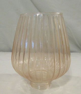 Vintage Mid Century Modern Tension Pole Light Lamp Glass Globe Shades set of 2 3