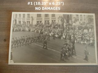 5 RARE 1930 ' s B/W PHOTOGRAPHS OF OAKLAND CALIF POLICE DEPT.  PARADE CARS UNIFORMS 2