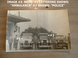 5 RARE 1930 ' s B/W PHOTOGRAPHS OF OAKLAND CALIF POLICE DEPT.  PARADE CARS UNIFORMS 5
