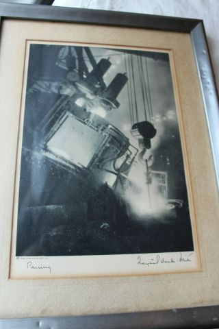 Margaret Bourke - White Signed Photo Print " Electric Furnace At Ludlam Steel Co "