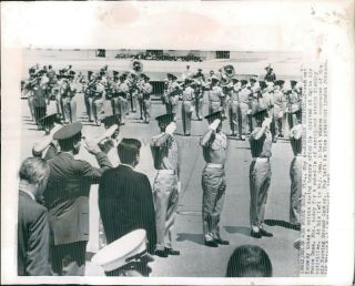 1962 Press Photo President Jfk John F Kennedy Eglin Air Force Base Military 8x10