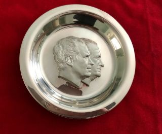 Franklin Official 1973 Nixon/agnew Presidential Inaugural Plate Sterling