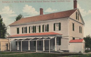 Litchfield,  Ct,  00 - 10s; Birthplace Of Henry Ward Beecher & Harriet Beecher Stowe