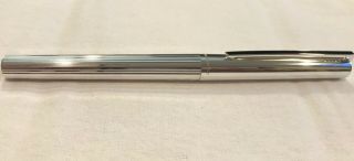 St Dupont Classic Fountain Pen 18k Nib Sterling Silver 925 - Estate