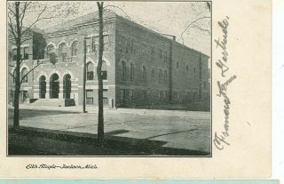 Jackson,  Michigan - Elks Temple - B/w - 1906 - (mich - J 3)