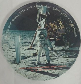 Vintage Texas Ware Melamine Melmac 10 " Moon Mission July 20,  1969