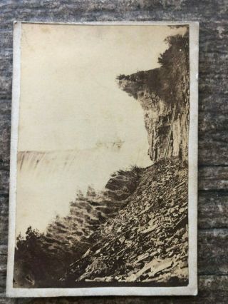 1860s Niagara Falls Cdv By John James Reilly Table Rock?
