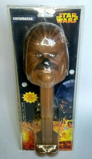 Vinage Star Wars Chewbacca Giant Pez Dispenser Lucas Films Collectible