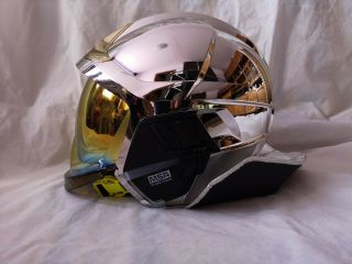 Fire Helmet Msa Gallet F1 Xf Chrome