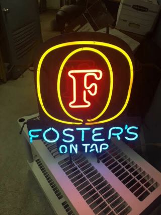 Foster ' s on Tap neon sign Bar Beer Brew 5