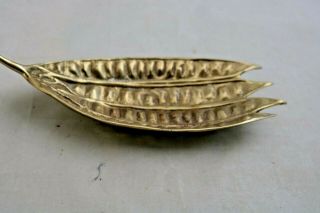 Virginia Metalcrafters Mimosa Seed Pod Leaf Tray Brass