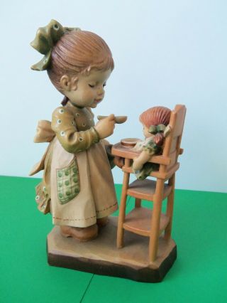 Anri - Sarah Kay - " A Loving Spoonful " - 6 " - Hand Carved Wooded - Italy -