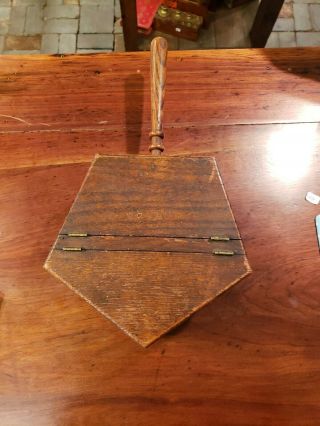 Antique,  Rare Wooden Masonic Ballot Voting Box with Antique White,  Black Marbles 7