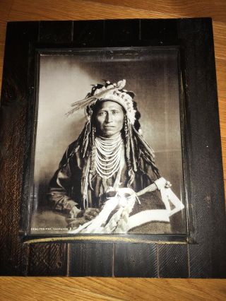 Vintage Heebe - Tee - Tse Shoshone Indian 1889 Historical Framed Photo Print 2