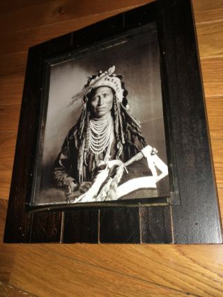 Vintage Heebe - Tee - Tse Shoshone Indian 1889 Historical Framed Photo Print 3