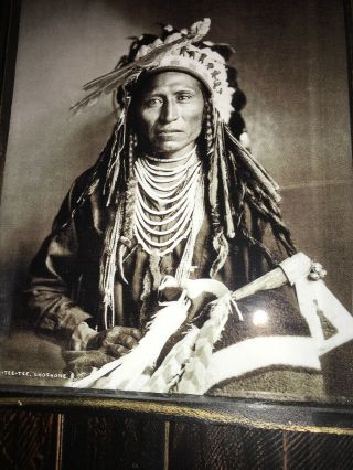 Vintage Heebe - Tee - Tse Shoshone Indian 1889 Historical Framed Photo Print 5