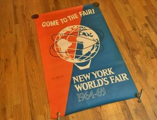Vintage 1964 - 65 York World ' s Fair Poster All And Beauty 3
