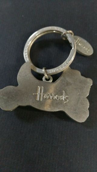 Keychain Harrods Dog Vintage Keychain Rare Accessorie Keyring Harrods London UK. 3