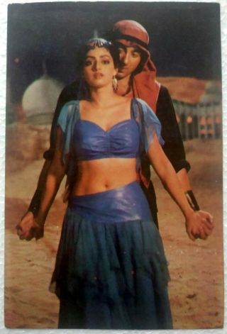 Sunny Deol - Sridevi Sreedevi - Bollywood Actors - Rare Post Card Postcard